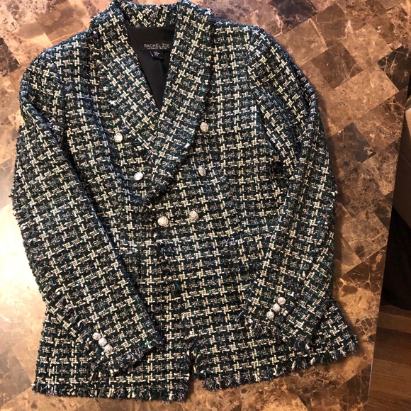 Rachel Zoe Jackets & Blazers - Rachel Zoe  Tartan Plaid/Tweed Blazer